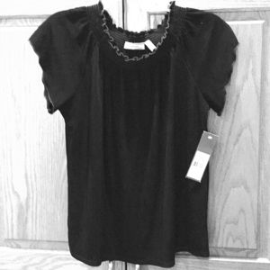 Choices black top in Petite Large.